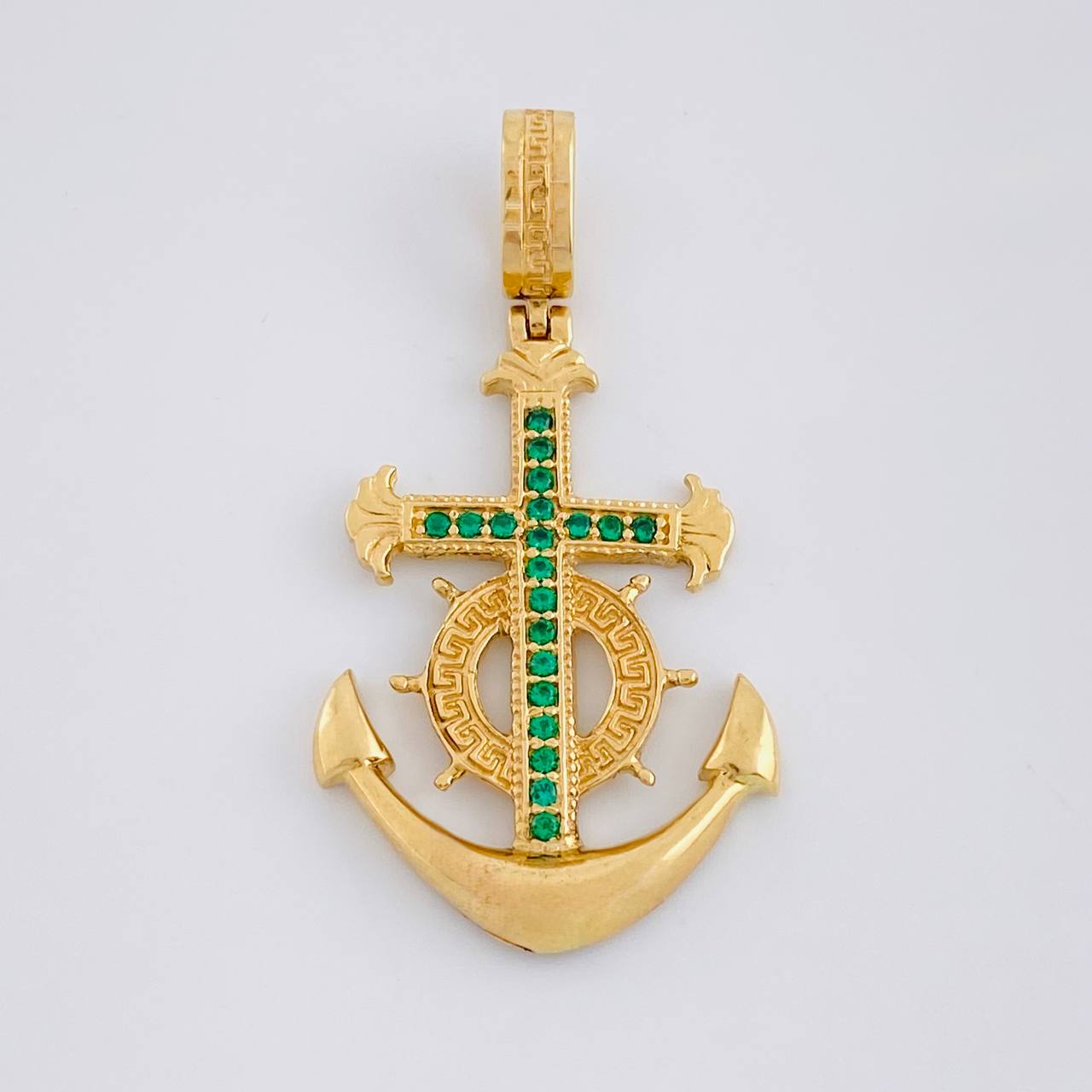 Dije Ancla Cruz 5.9g / 4.6cm Oro Amarillo 18K