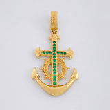 Dije Ancla Cruz 5.9g / 4.6cm Oro Amarillo 18K