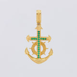 Dije Ancla Cruz 5.9g / 4.6cm Oro Amarillo 18K