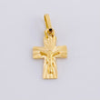 Dije Cruz Cristo Diamantado 0.6g / 1.5cm Oro Amarillo 18K