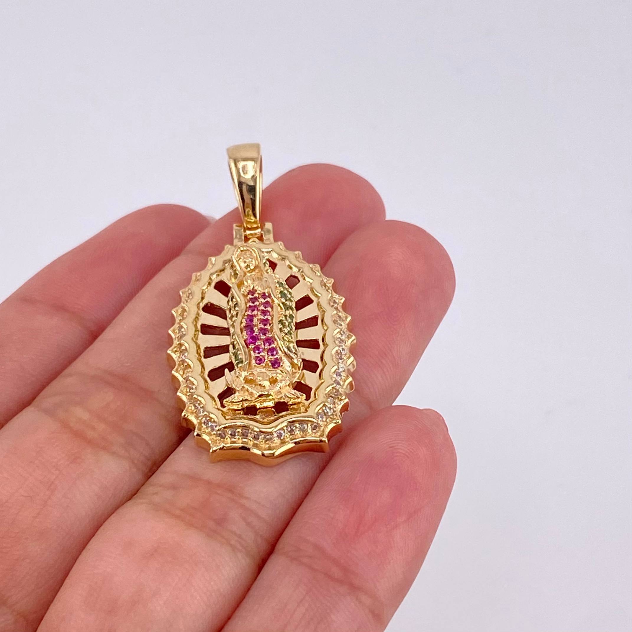 Dije Virgen de Guadalupe 9.55g / 4cm Oro Amarillo 18K