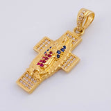 Dije Cruz Virgen de Guadalupe 3.35g / 3.2cm Oro Amarillo 18K