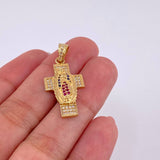 Dije Cruz Virgen de Guadalupe 3.35g / 3.2cm Oro Amarillo 18K