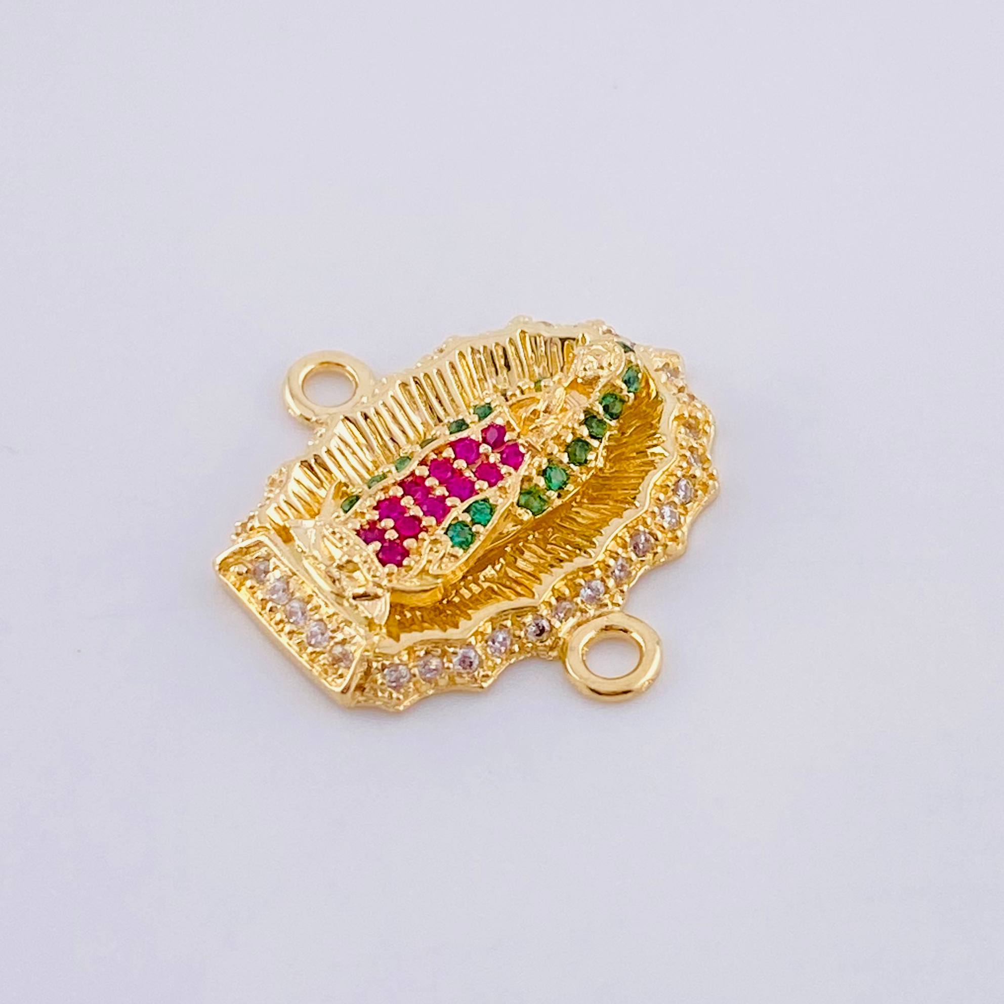 Herraje Virgen de Guadalupe 3.4g / 2.1cm Oro Amarillo 18K