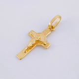 Dije Cruz Cristo San Benito 1g / 2.5cm Oro Amarillo 18K