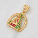 Dije Medalla Virgen de Guadalupe 4.1g / 2.8cm Oro Amarillo 18K
