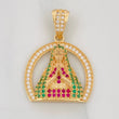 Dije Medalla Virgen de Guadalupe 4.1g / 2.8cm Oro Amarillo 18K