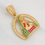 Dije Medalla Virgen de Guadalupe 4.1g / 2.8cm Oro Amarillo 18K