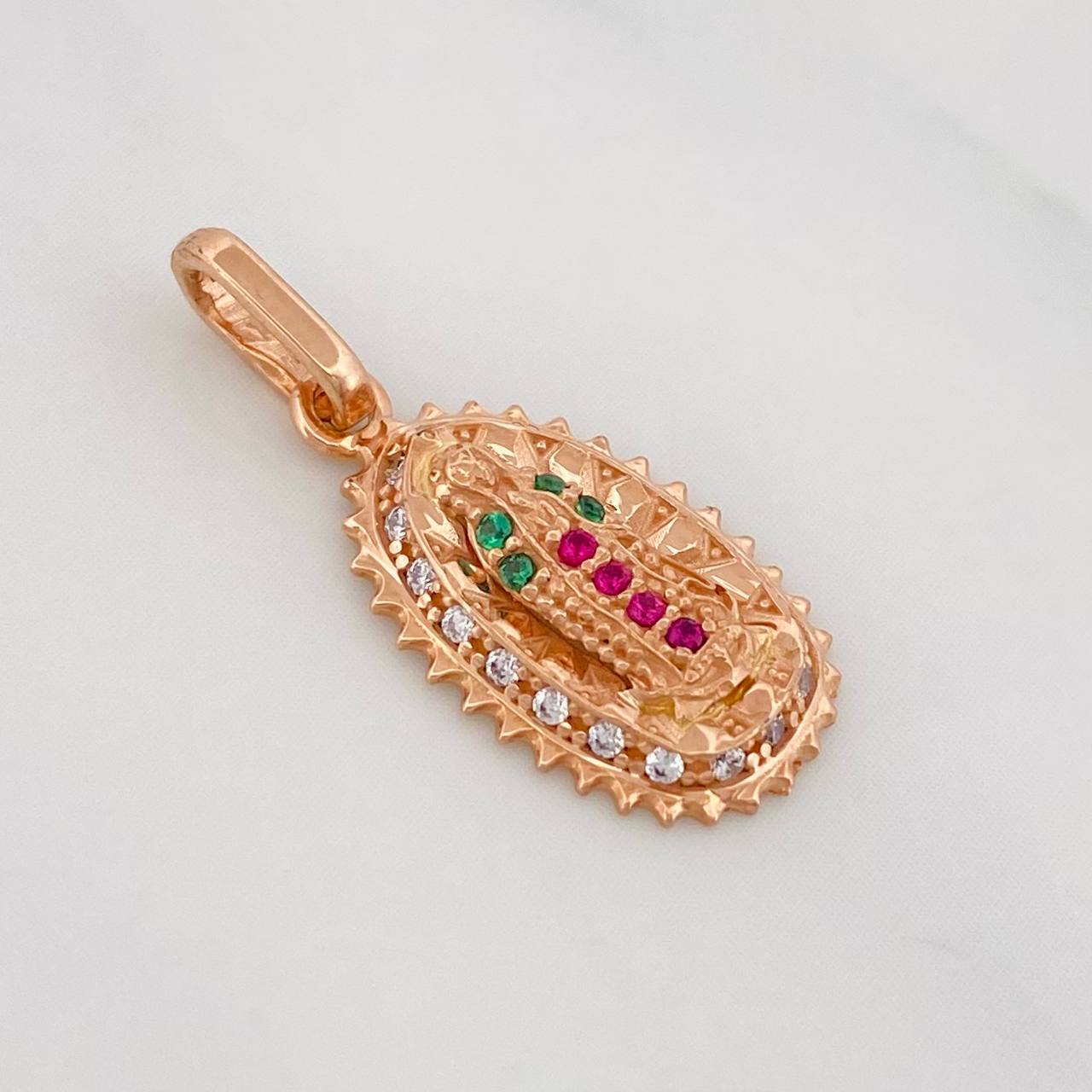 Dije Virgen de Guadalupe 1.45g / 2.2cm Oro Rosa 18K