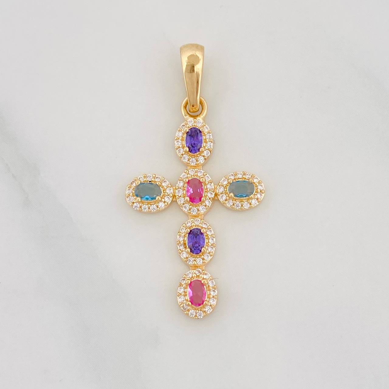 Dije Cruz Tupida 2g / 3cm Oro Amarillo 18K