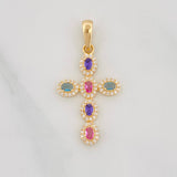 Dije Cruz Tupida 2g / 3cm Oro Amarillo 18K