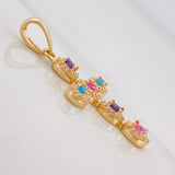 Dije Cruz Tupida 2g / 3cm Oro Amarillo 18K