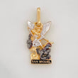 Dije San Miguel Arcángel 1.75g / 2cm Tres Oros 18K