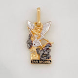 Dije San Miguel Arcángel 1.75g / 2cm Tres Oros 18K