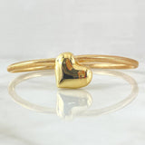 Pulso Aro Reticulado Corazon 2.3gr / 18cm-20cm / 3mm Oro Amarillo +4 18K *
