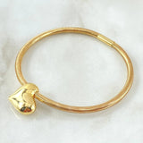 Pulso Aro Reticulado Corazon 2.3gr / 18cm-20cm / 3mm Oro Amarillo +4 18K ©