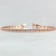 Pulso Tennis 4.3gr / 18cm / 1.8mm Circones Blancos Oro Rosa +4 18K *