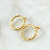 Topos Aro Reticulado  1.8gr / 2.4cm / Oro Amarillo +4 18K