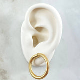 Topos Aro Reticulado  1.8gr / 2.4cm / Oro Amarillo +4 18K