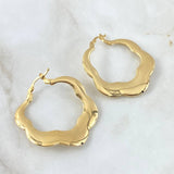 Candongas Coral Marina 5gr / 4cm / Oro Amarillo +4 18K