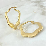 Candongas Coral Marina 5gr / 4cm / Oro Amarillo +4 18K