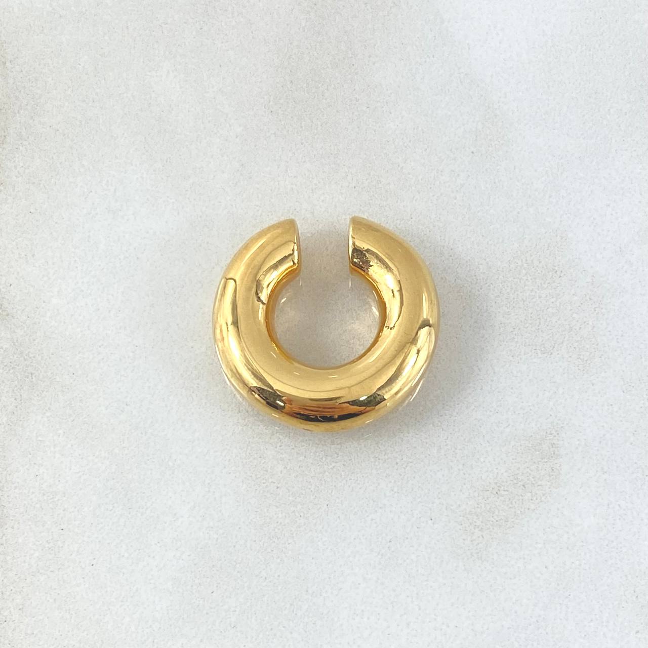 Piercing Earcuff Liso  1.7gr / 2.2cm / 5.6mm Oro Amarillo +4 18K (Joya) ©