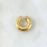 Piercing Earcuff Liso 1.65gr / 2.2cm / 5.6mm Oro Amarillo +4 18K (Joya)