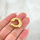 Piercing Earcuff Liso 1.65gr / 2.2cm / 5.6mm Oro Amarillo +4 18K (Joya)