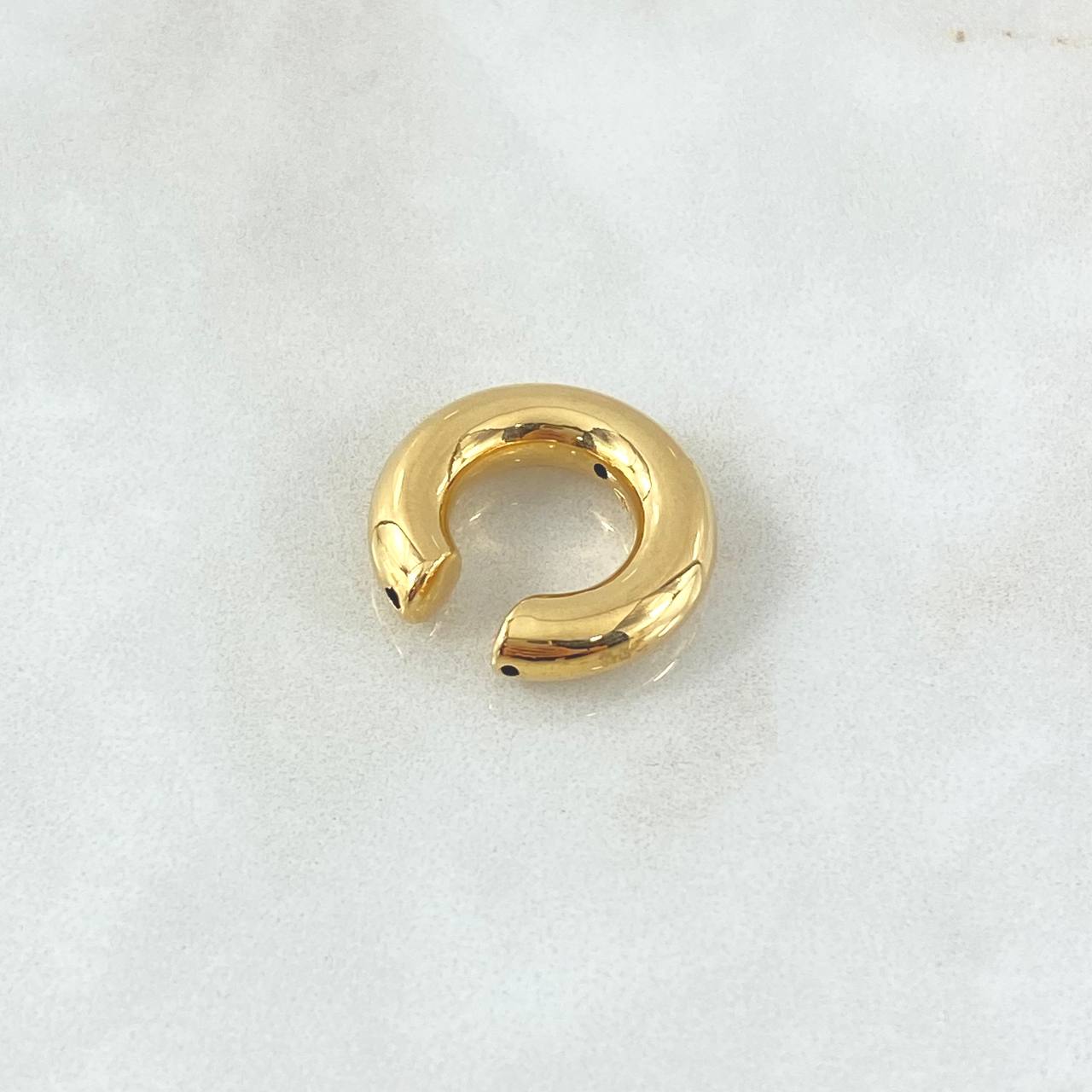 Piercing Earcuff Liso 1.2gr / 2cm / 5mm Oro Amarillo +4 18K (Joya) *