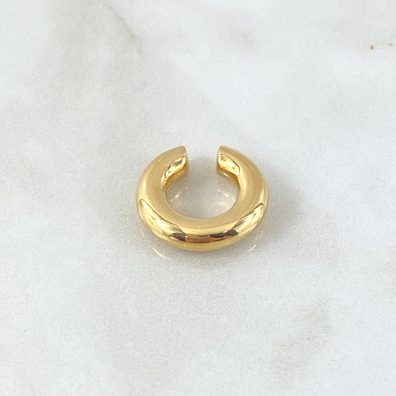 Piercing Earcuff Liso 1.3gr / 2cm / 5mm Oro Amarillo +4 18K (Joya)