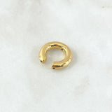 Piercing Earcuff Liso  0.95gr / 1.7cm / 3.4mm Oro Amarillo +4 18K (Joya) ©