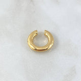 Piercing Earcuff Liso  0.95gr / 1.7cm / 3.4mm Oro Amarillo +4 18K (Joya) ©