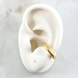 Piercing Earcuff Liso  0.95gr / 1.7cm / 3.4mm Oro Amarillo +4 18K (Joya) ©