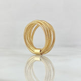 Anillo Guaya Multiple 1.25 g / T6 1/4- 7 3/4 Oro Amarillo 18K