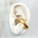 Piercing Earcuff Liso 2.2gr / 2.6cm / 7.9mm Oro Amarillo +4 18K (Joya) ©