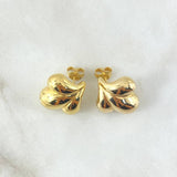 Topos Flor Delis Abultada 3.1gr / 2cm / Oro Amarillo +4 18K *