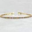 Pulso Tennis 4.25gr / 18cm / 1.9mm Circones Multicolor Oro Amarillo +4 18K ©