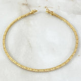 Pulso Tennis 4gr / 18cm / 1.9mm Circones Blancos Oro Amarillo +4 18K ©