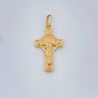 Dije Cruz Cristo San Benito 1.85gr / 4cm / Oro Amarillo 18K &