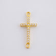 Herraje Cruz Tupida 0.6 g / 1.9 cm Oro Amarillo 18K
