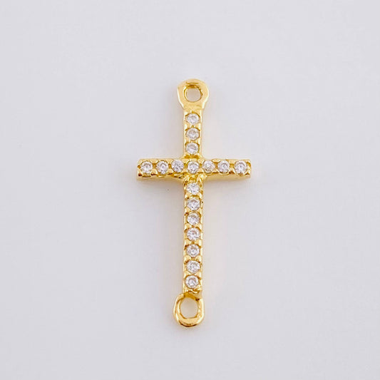 Herraje Cruz Tupida 0.6 g / 1.9 cm Oro Amarillo 18K