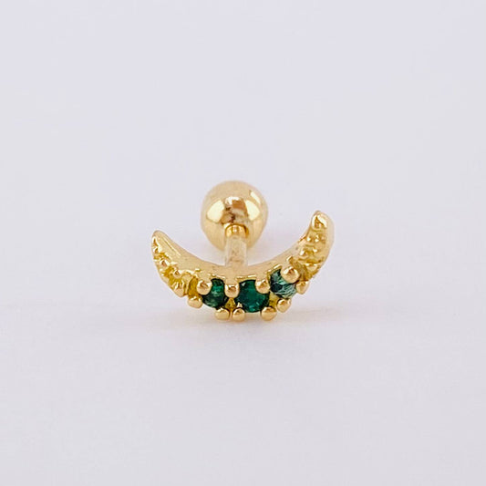 Piercing Media Luna 0.4 g / 1 cm Oro Amarillo 18K
