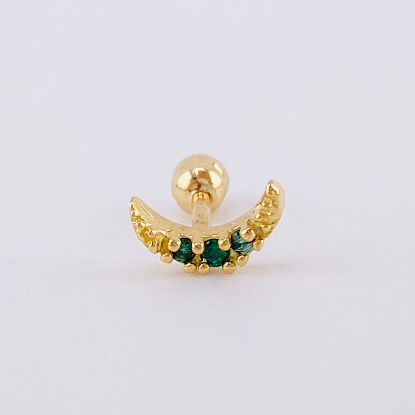 Piercing Media Luna 0.4 g / 1 cm Oro Amarillo 18K