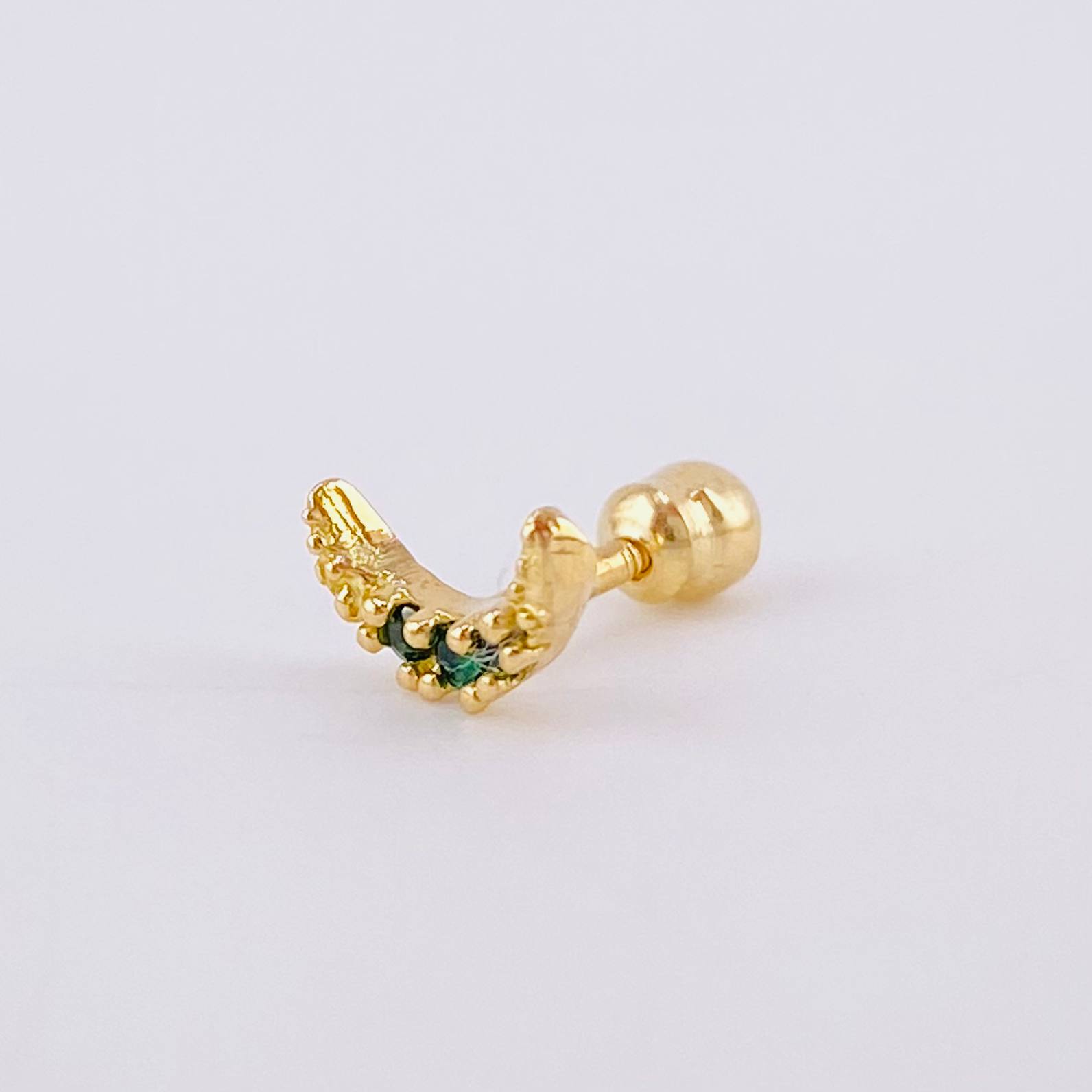 Piercing Media Luna 0.4 g / 1 cm Oro Amarillo 18K