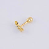 Piercing Media Luna 0.4 g / 1 cm Oro Amarillo 18K