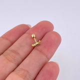 Piercing Media Luna 0.4 g / 1 cm Oro Amarillo 18K