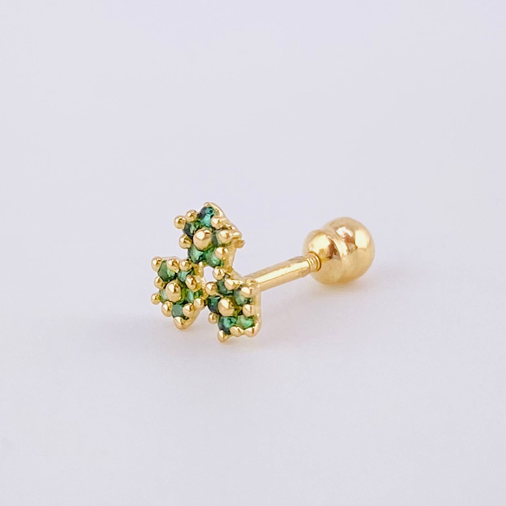 Piercing Trio De Estrellas 0.4 g / 1 cm Oro Amarillo 18K