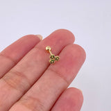 Piercing Trio De Estrellas 0.4 g / 1 cm Oro Amarillo 18K