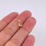 Piercing Aro Tupido 0.5 g / 1 cm Oro Amarillo 18K