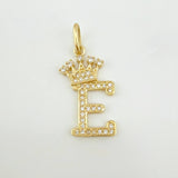 Dije Corona Letra E 1.85gr / 2.8cm / Oro Amarillo 18K